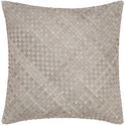 Breau Hair-on-hide Basketweave Throw Pillow