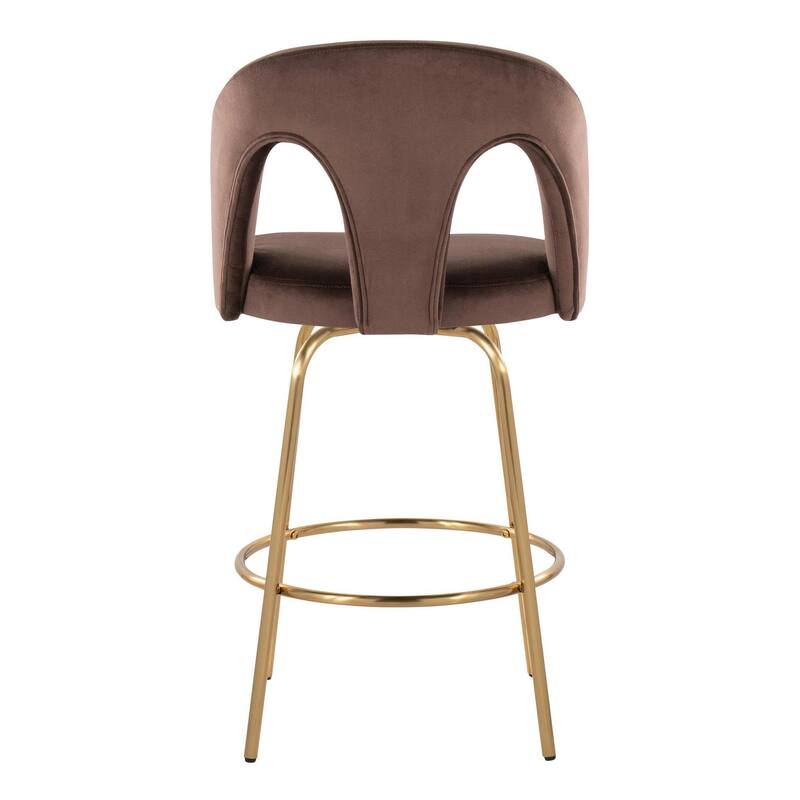 Ava Upholstered 26" Fixed-Height Counter Stool - Set of 2
