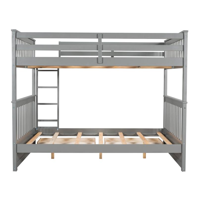 Space-Saving Full-Over-Full Bunk Bed with Storage Drawers - Ideal for Sleepovers