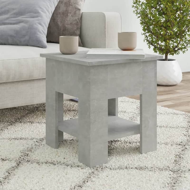 vidaXL Coffee Table End Table Sofa Table Living Room Furniture Engineered Wood - 15.7" x 15.7" x 16.5"