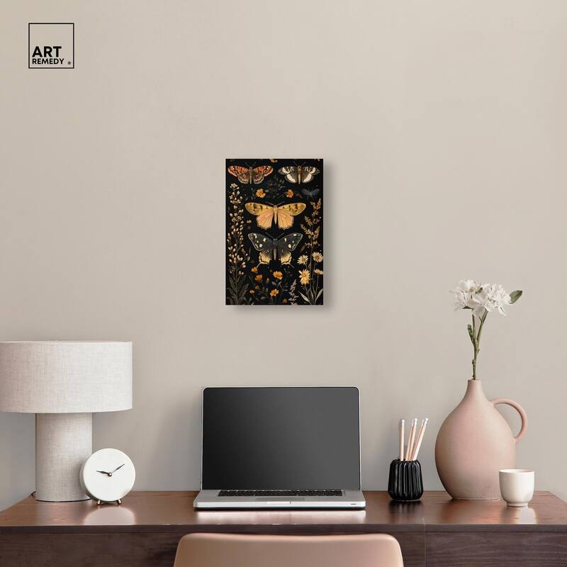 Winged Visitors II Canvas by Art Remedy, Gallery Wrapped