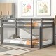 preview thumbnail 1 of 1, Twin over Full Bunk Bed Grey