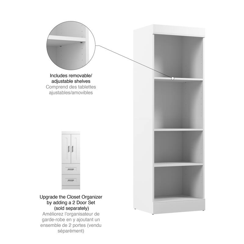 Edge 25W Closet Organizer by Bestar