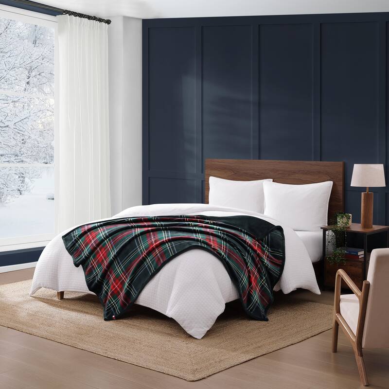 Tommy Hilfiger Iconic Reversible Throw Blanket