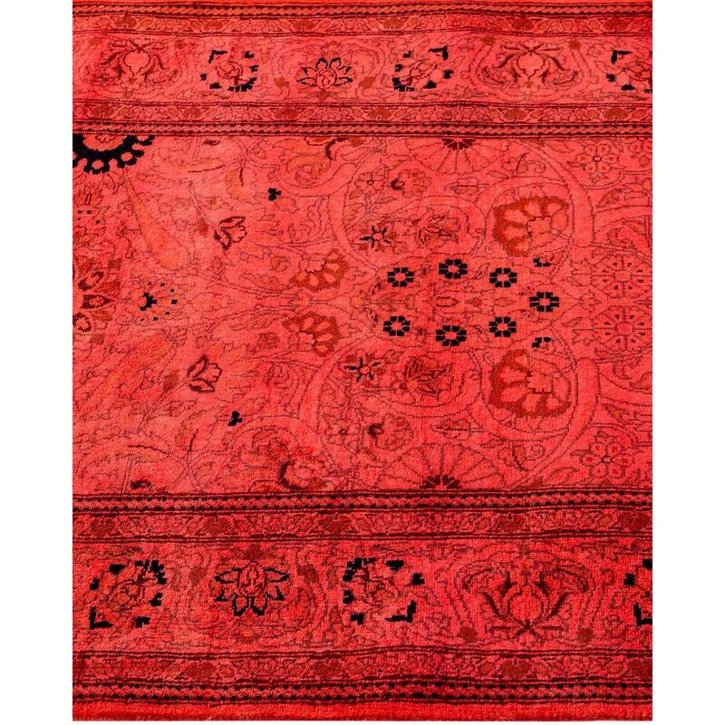 Fine Vibrance, One-of-a-Kind Handmade Runner Rug - Pink, 2' 6" x 11' 6" - 2' 6" x 11' 6"