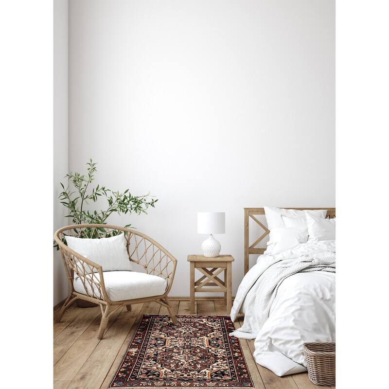 ECARPETGALLERY Hand-knotted Konya Anatolian Cream Wool Rug - 4'9 x 7'6