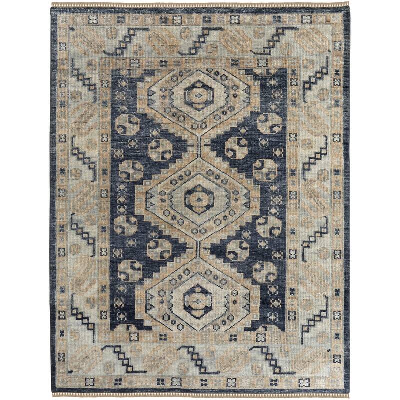 HomeRoots Geometric Traditional Rectangle Area Rug - 168.00 in. x 120.00 in. x 0.40 in.