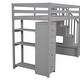 preview thumbnail 16 of 14, Twin size Loft Bed with Storage Drawers and Stairs,Wooden Loft Bed with Shelves