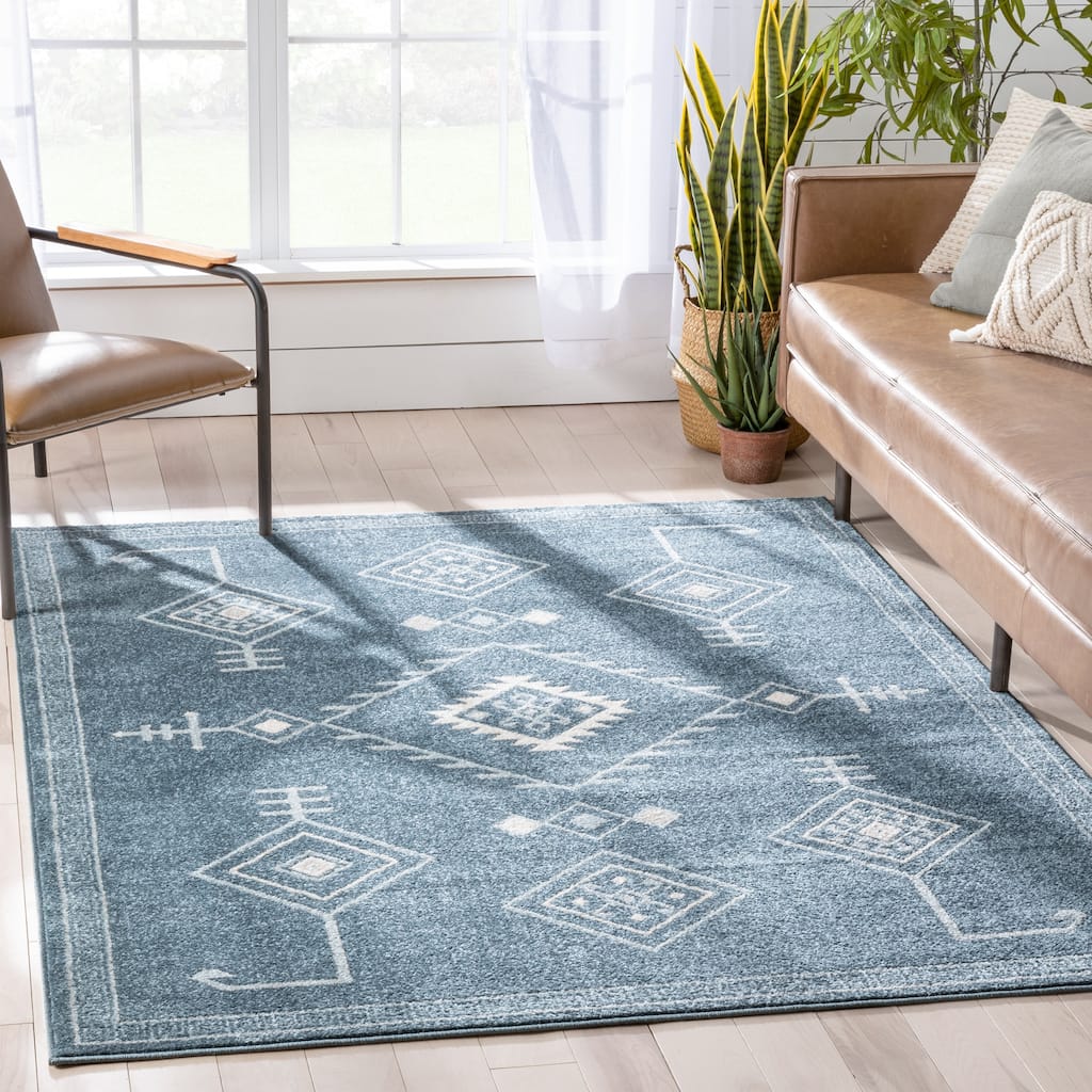 Well Woven Sydney Azra Tribal Geometric Medallion Area Rug
