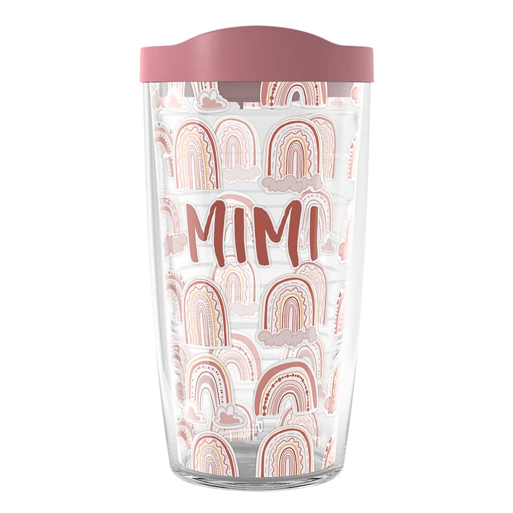 Tervis BOHO Rainbow Mimi Made in USA Double Walled Insulated Travel Tumbler, Mimi - 16oz