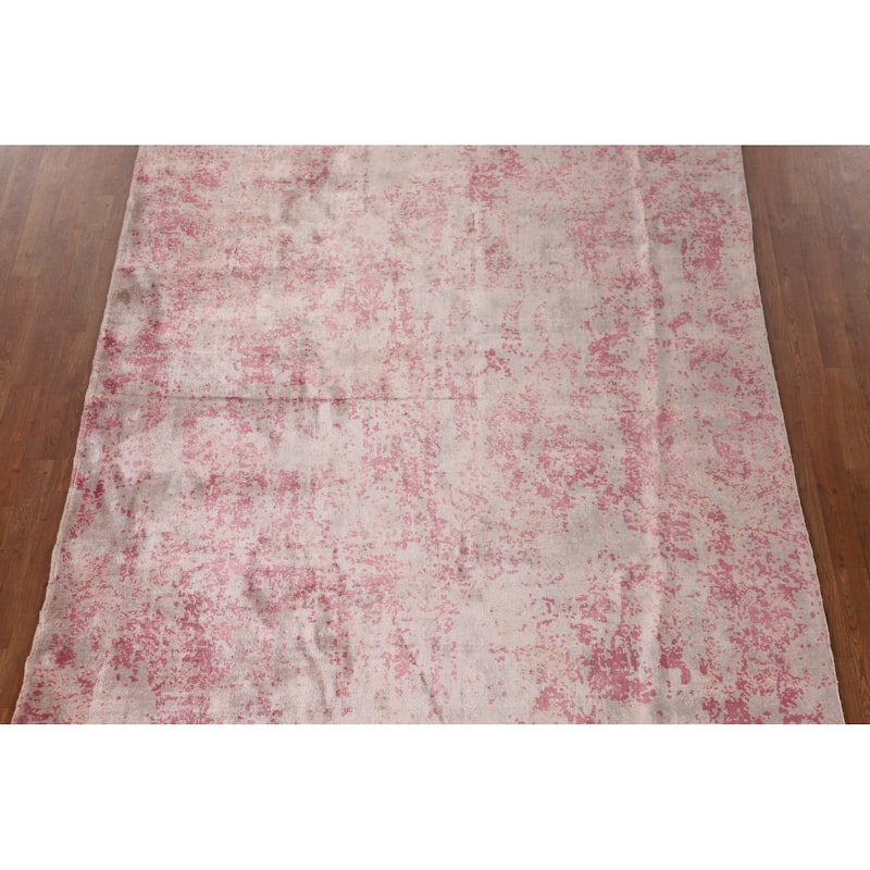 All-Over Abstract Modern Area Rug Handmade Wool Carpet - 6'6"x 9'9"