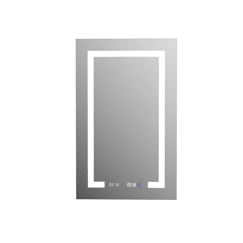 Modland 20"-24"W x 32"H LED Medicine Cabinet Mirror for Bathroom with Recessed & Surface Mount Anti-Fog