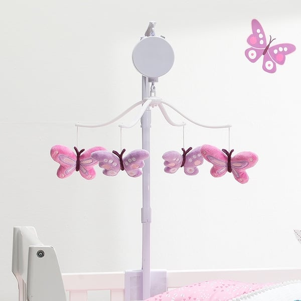 Shop Bedtime Originals Magic Garden Pink Lavender Butterfly