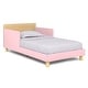 preview thumbnail 9 of 12, Wood Toddler Bed with Reversible Headboard Pink