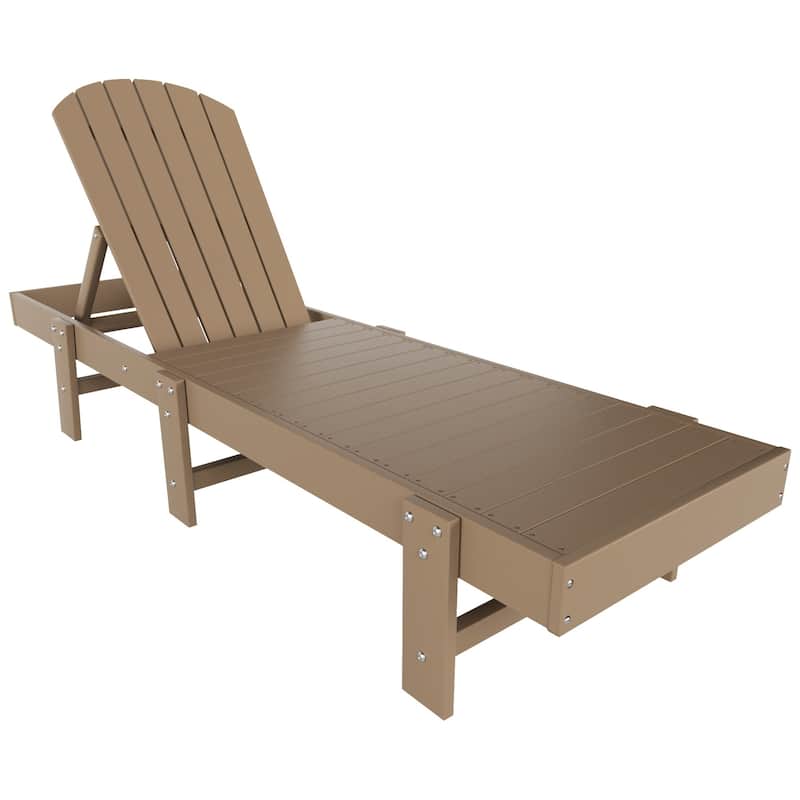 Altura Armless Poly Eco-Friendly All Weather Reclining Chaise Lounge