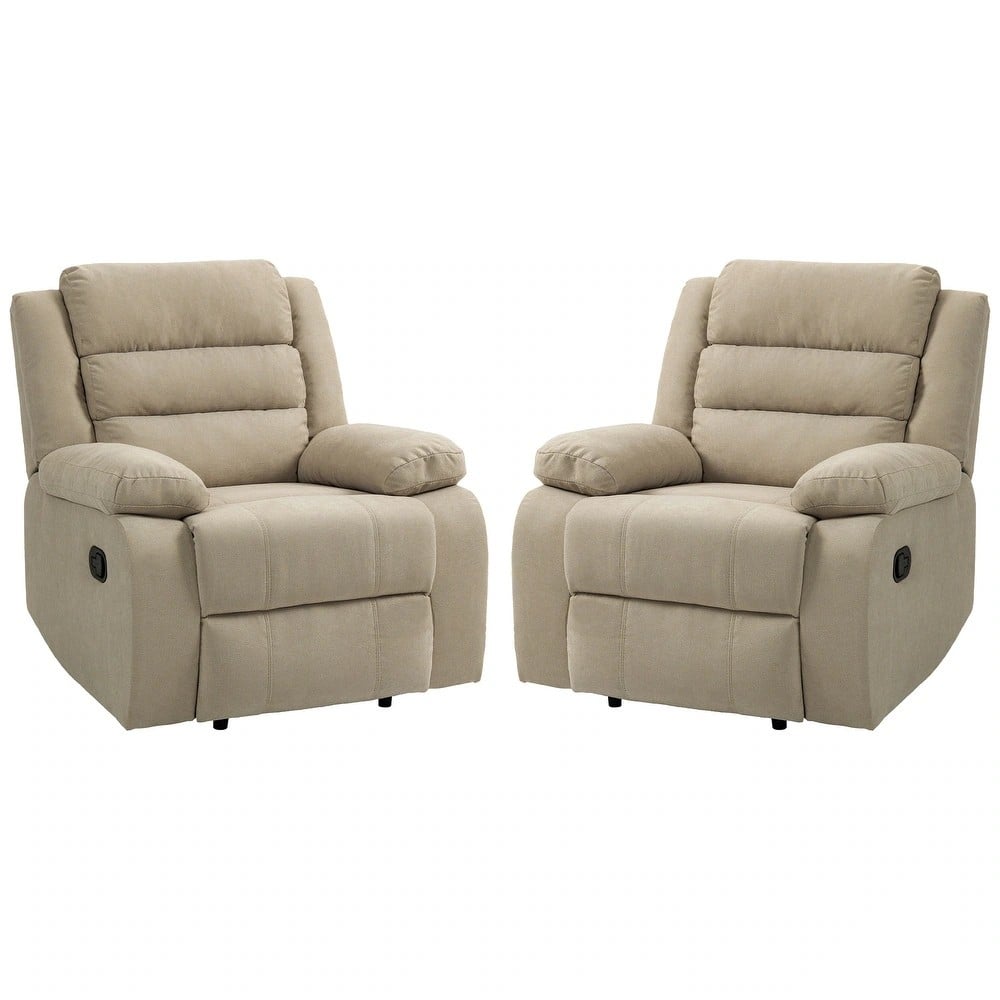 Modern Upholstered Recliner Chair with Adjustable Backrest
