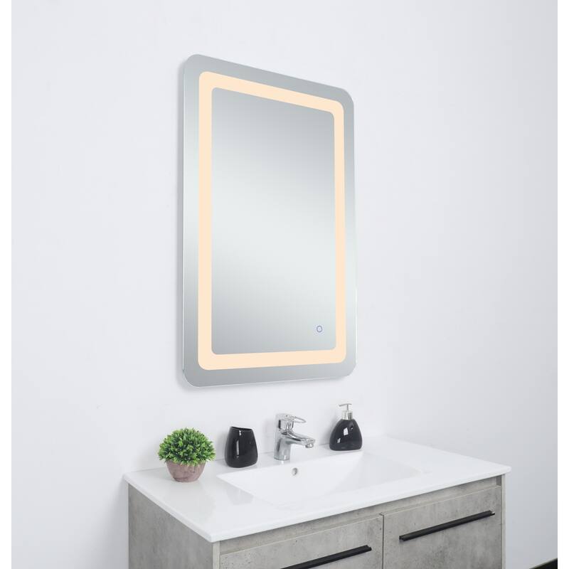 Indigo Home 18in x 30in soft edge LED mirror