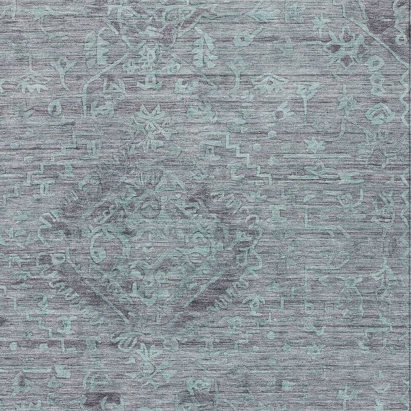 HomeRoots Floral Traditional Rectangle Outdoor Rug