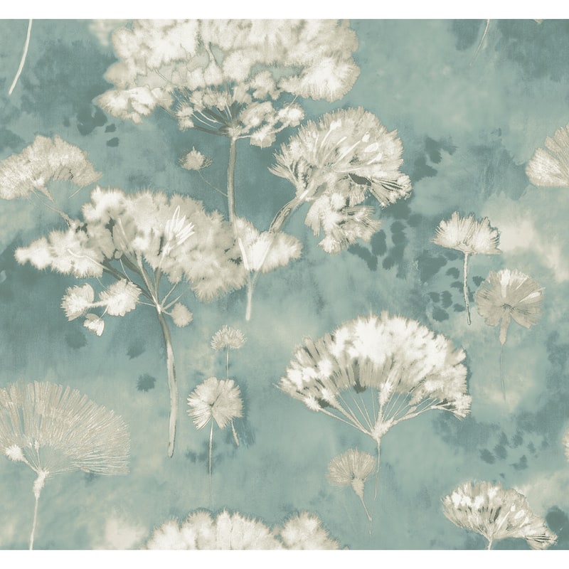 Seabrook Designs Templa Watercolor Dandelions Unpasted Wallpaper