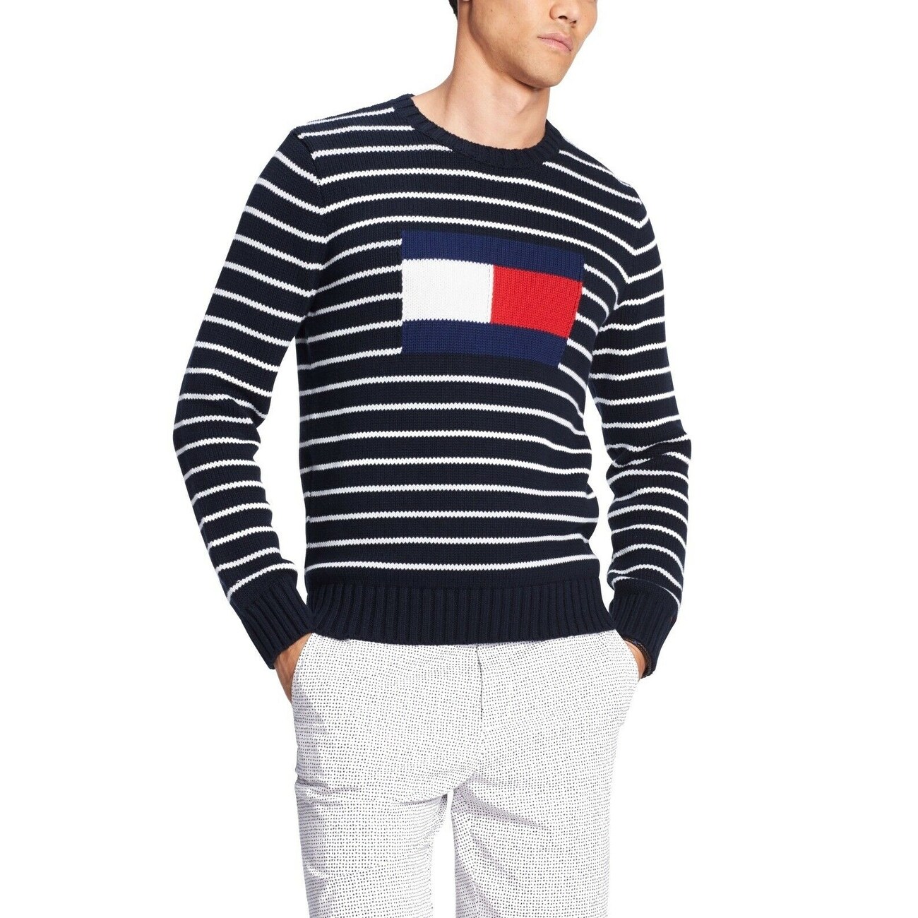 tommy hilfiger mens crew neck sweatshirt