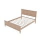 preview thumbnail 7 of 21, Rustic Wood Platform Bed with Headboard Footboard and Support Slats