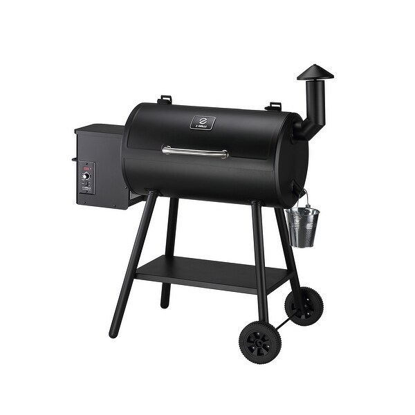 Z GRILLS Wood Pellet Grill & Smoker, 8 in 1 BBQ Grill Auto