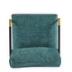 preview thumbnail 61 of 63, 27.56" Modern Accent Chair with Plush Cushions, Metal Frame, and Wooden Armrest Design -for Living Room, Bedroom