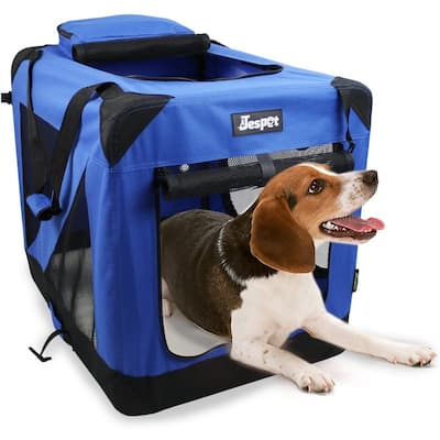 JESPET Indoor & Outdoor 3-Door Collapsible Soft-Sided Dog Crate