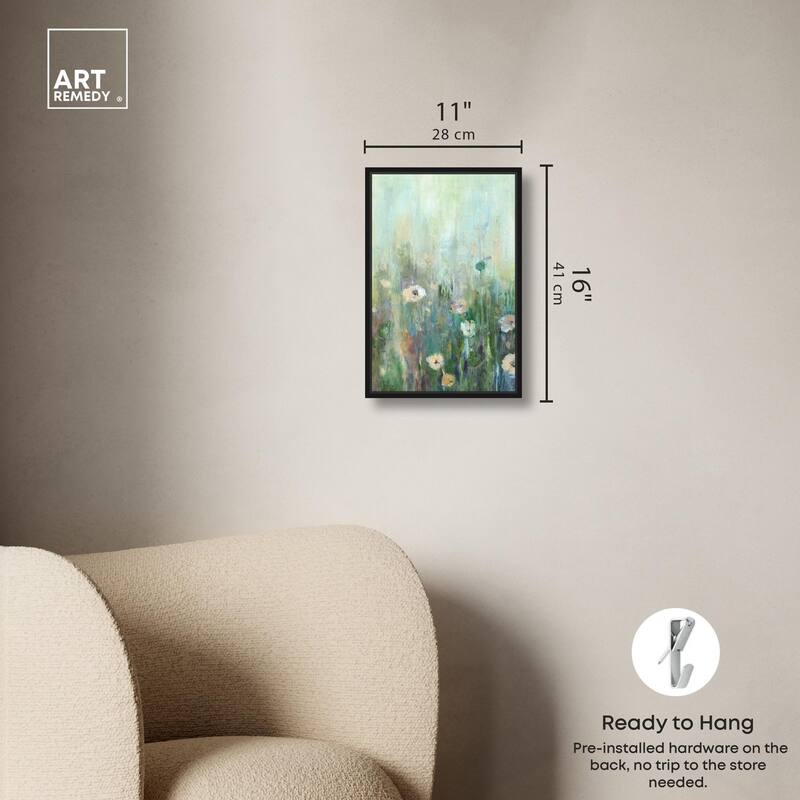 Harmony Green I Canvas by Art Remedy