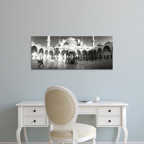 Easy Art Prints Panoramic Images's 'Courtyard of Blue Mosque in Istanbul, Turkey' Premium Canvas Art