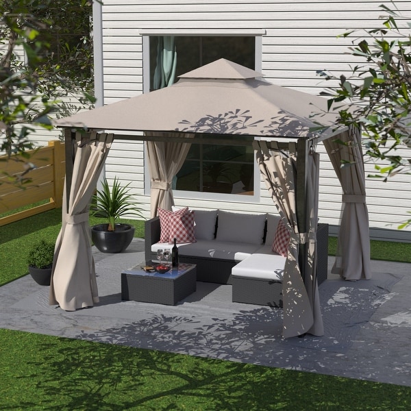 Garden Gazebo Polyester Fabric 10' x 10 