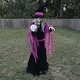 preview thumbnail 2 of 12, Haunted Hill Farm 6-Ft. Tall Motion-Activated Fortune Teller Witch, Premium Talking Halloween Animatronic, Plug-In