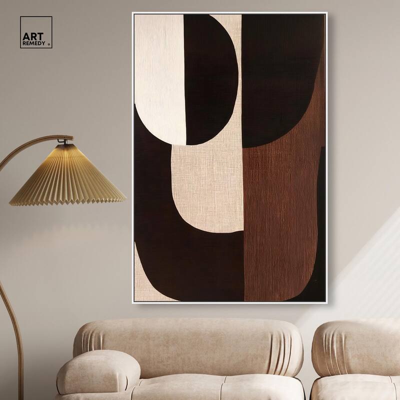 Quartet in Brown I Canvas by Art Remedy