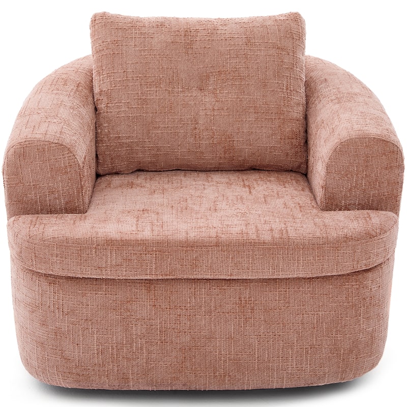 360° Swivel Chair Single Sofa Arm Chair / Upholstered Accent Chair Sofa Barrel Chair for Living Room Bedroom