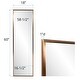 preview thumbnail 16 of 14, Allan Andrews Full Length Stainless Steel Dressing Wall Mirror