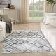 preview thumbnail 16 of 64, Nourison Dekor Indoor only Diamond Area Rug Grey/Navy - 4' x 6'