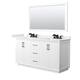 Option White / White Quartz Top / Matte Black Hardware