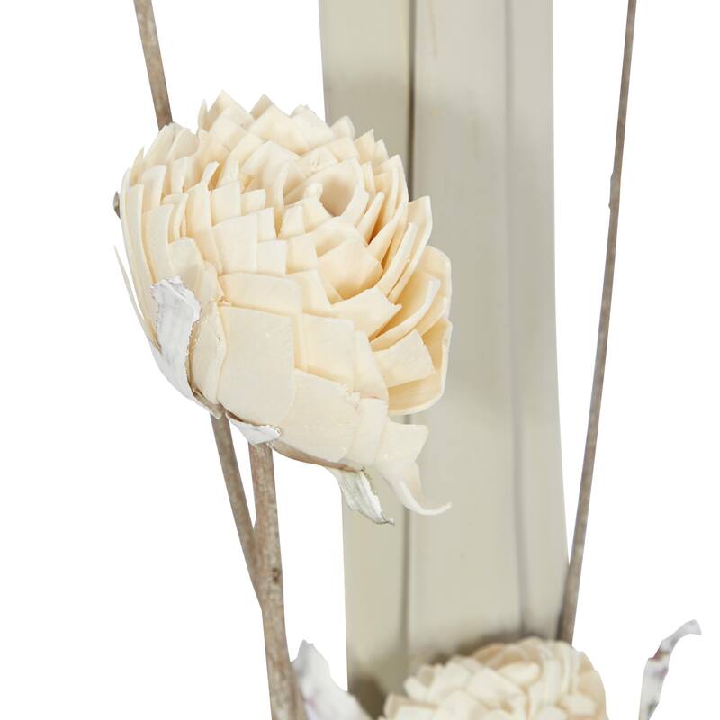 Dried Plant Palm Natural Foliage - Set of 2 White - Roche River Decor