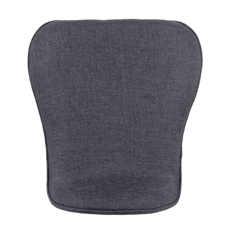 Mid-Century Modern Upholstered Barstools - Set of 2, Low-Back Fabric Stools for Kitchen & Bar