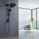 preview thumbnail 43 of 44, Modland 5-Spray Shower System - 10" Rainfall, Pressure Balance Valve, Matte Black/Gold/Nickel Valve NOT included - Matte Black