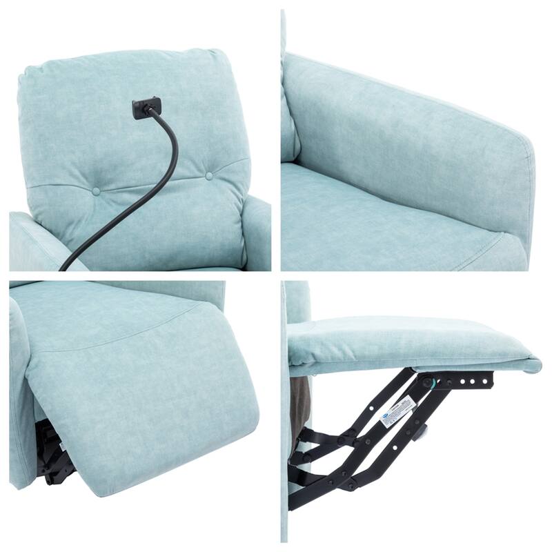 270 Degree Swivel Electric Recliner with a Phone Holder