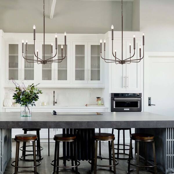 Shop Transitional 8 Lights Hanging Chandelier Pendants For Living