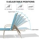 preview thumbnail 68 of 72, Outdoor Patio Lounger Aluminum Adjustable Chaise Lounge Chairs with Arms (Set of 2/4) - See Picture