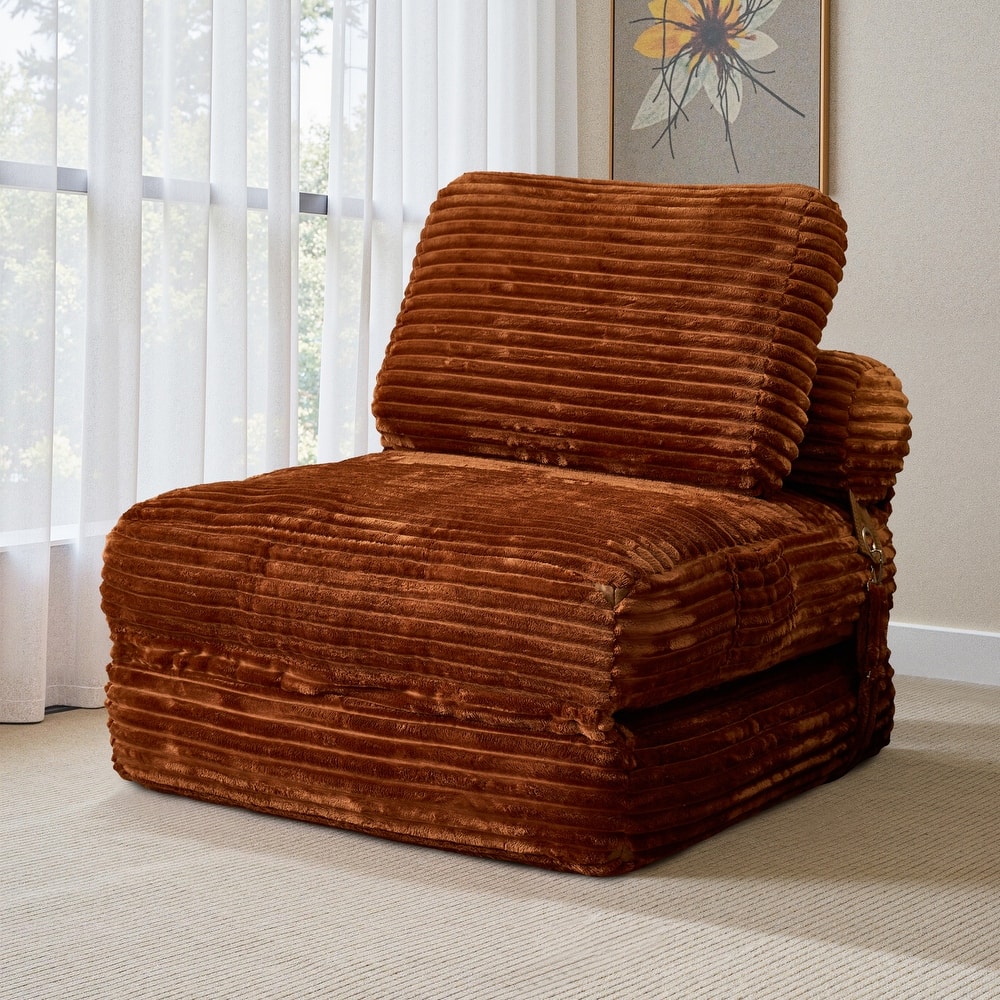 OVIOS Corduroy & Plush Foldable ​Sleeper Sofa