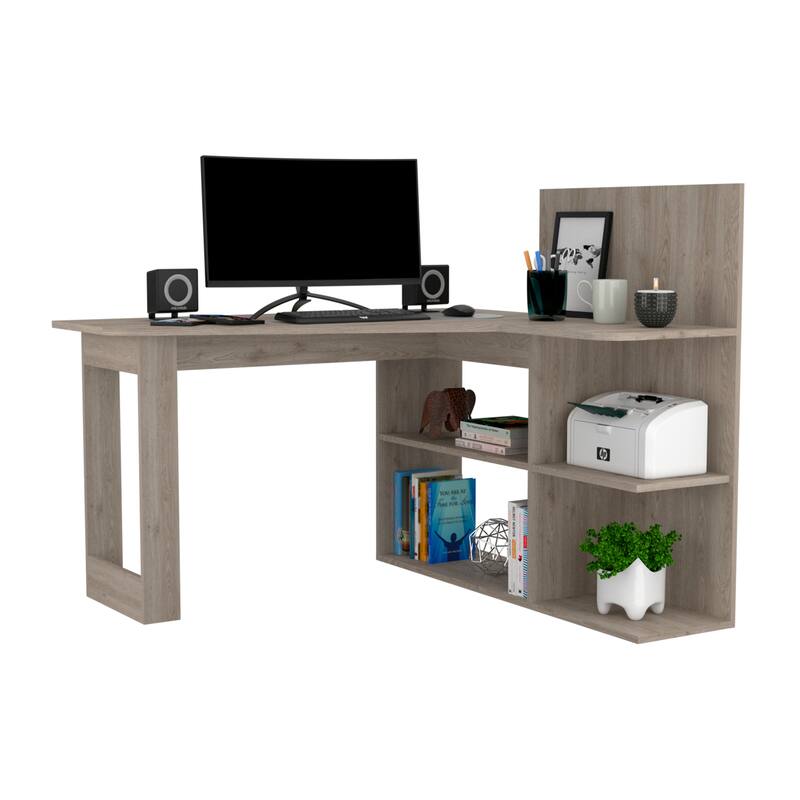Computer Desk for Office,Living Room ,Apartment,Easy To Assemble, Light Gray
