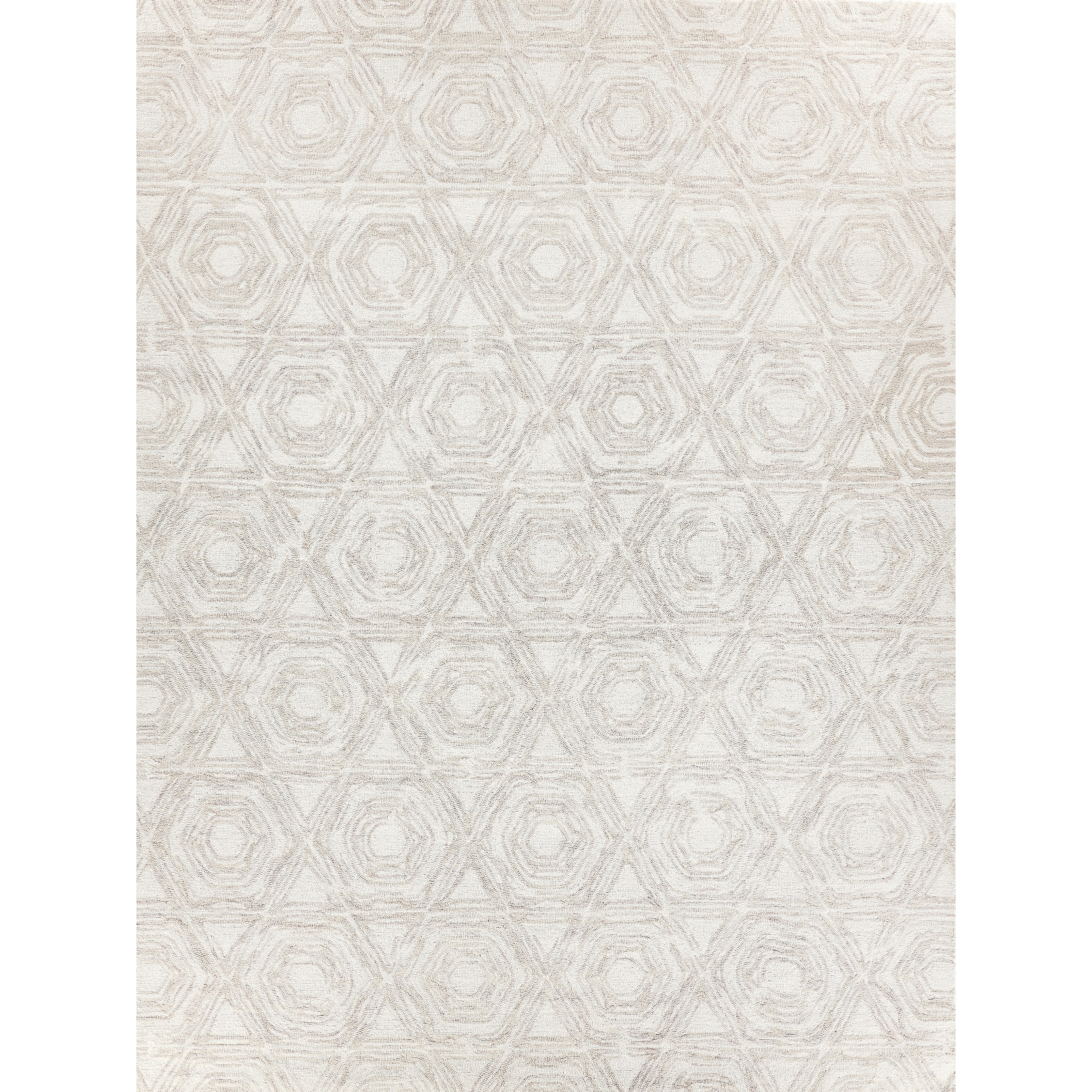 EXQUISITE RUGS Caprice Hand-tufted New Zealand Wool Beige/Ivory Area Rug.