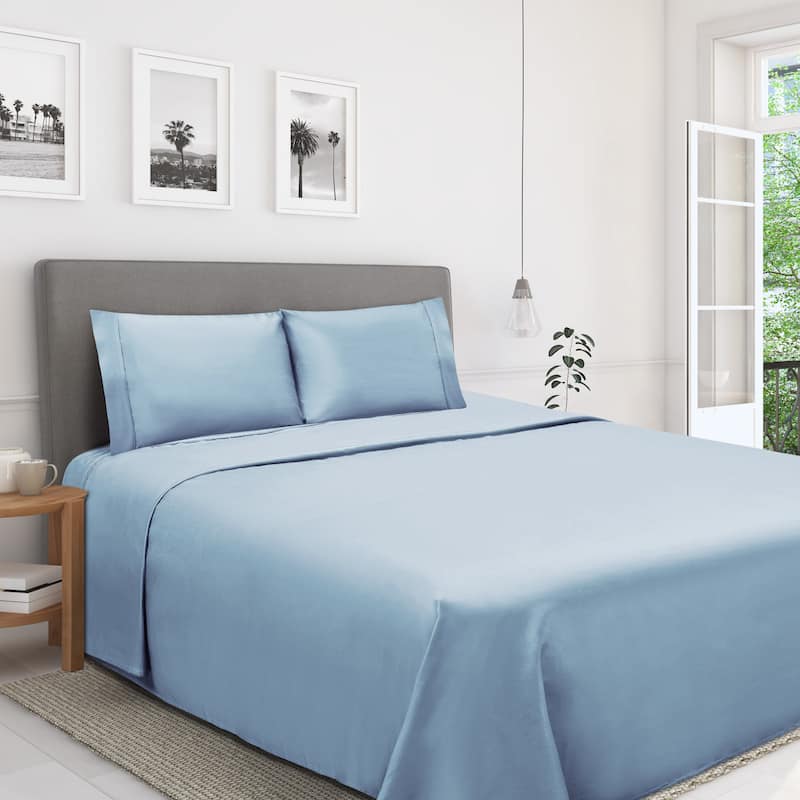 ﻿Superior 1200 Thread Count Egyptian Cotton Solid Bed Sheet Set