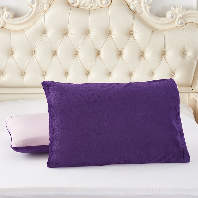 3 Piece Sherpa Plush Micro Suede Comforter Set