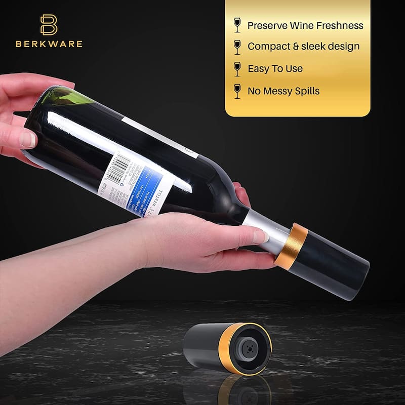 Berkware Automatic Vacuum Wine Bottle Stopper