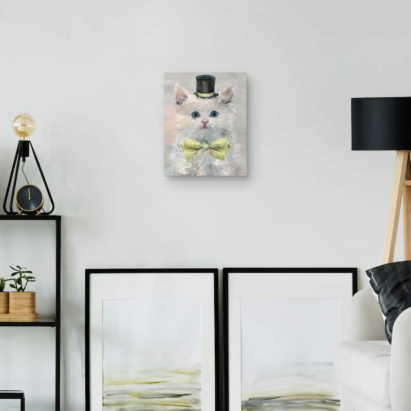 Top Hat Cats III Canvas Art Print